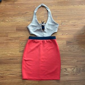 Cut out mini dress